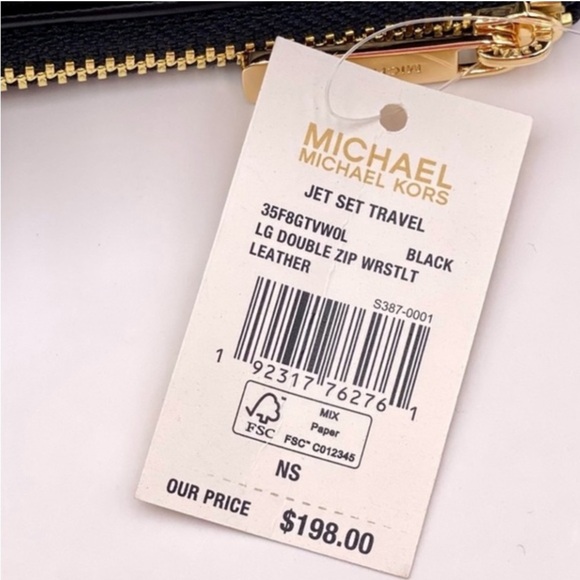 Michael Kors Wallet Wristlet Phone Case Black - Picture 8 of 8